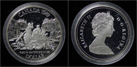 Canada 1 dollar Canada 1 dollar 1989- Fleuve Mackenzie River. -