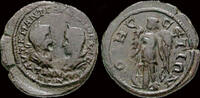 Thrace pentassarion Thrace Anchialos Gordian III and Tranquillina AE28 (pentassarion) -