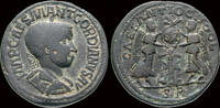 Pisidia medallion Pisidia Antioch Gordian III AE medallion two victories and shield -