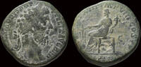 Roman sestertius Commodus AE sestertius Fortuna seated left -