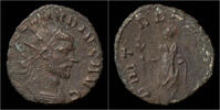 Roman antoninianus Claudius II Gothicus billon antoninianus emperor standing left -