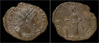 Roman antoninianus Victorinus billon antoninianus Pietas standing left -