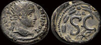Seleucis and Pieria AE22 Antioch Seleucis and Pieria Elagabalus AE22 S-C in laurel wreath -