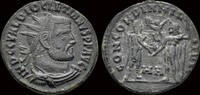 Roman radiate Diocletian AE radiate Diocletian standing right -