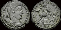 Roman centenionalis Magnentius AE centenionalis emperor on horseback -