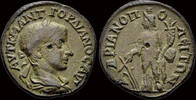 Thrace tetrassarion Thrace Hadrianopolis Gordian III AE tetrassarion Demeter standing left -