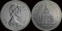 Canada 1 dollar Canada 1 dollar 1976- library of the parlement -