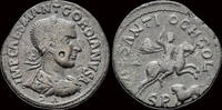 Pisidia medallion Pisidia Antioch Gordian III AE medallion Gordian riding horse right -