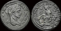 Seleucis and Pieria AE 8 assaria Seleucis and Pieria Antioch Elagabalus AE 8 assaria Tyche seated left -