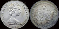 Isle of Man crown Isle of Man 1 crown 1981 Royal wedding -