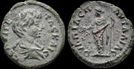 Thrace AE18 Thrace Pautalia Geta, as Caesar AE18 Hera standing facing -