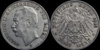 Baden 3 mark Germany Baden 3 mark 1912G Friedrich II -