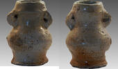 German stoneware Germany 16th century Raeren stoneware two handled jar. -