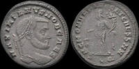 Roman follis Galerius, as Caesar AE follis Moneta standing -