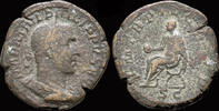 Roman sestertius Philip I AE sestertius emperor seated left -