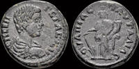 Thrace AE assarion Thrace Pautalia Geta, as Caesar AE assarion Tyche standing left -
