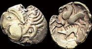 Celtic half stater Celtic Northwest Gaul Aulerci Eburovices AV hemistater au sanglier -