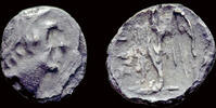 Judaea quarter obol Judaea Yehud coinage Ptolemaic rule AR quarter obol -