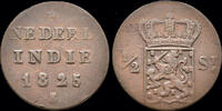 Netherlands East Indies 1/2 stuiver Netherlands East Indies Wilhelm I 1/2 stuiver 1825 -