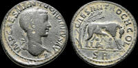 Pisidia medallion Antioch Pisidia Gordian III AE medallion She-wolf suckling Romulus and Remus -