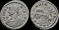 Roman antoninianus Probus AE silvered antoninianus Sol in galloping quadriga left -