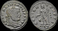 Roman follis Galerius AE follis Genius pouring libation from patera -