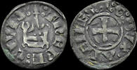 Crusader denier tournois Crusader Athens Guillaume I de la Roche billon denier -