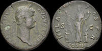 Roman sestertius Hadrian AE sestertius Hilaritas standing to left -