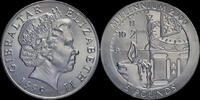 Gibraltar 5 pounds Gibraltar titanium 5 pounds 1999-Millennium 2000 -