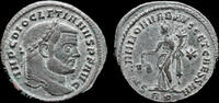 Roman follis Diocletian AE follis Moneta standing left -