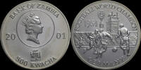 Zambia 500 kwacha Zambia 500 kwacha 2001- Germany- Football world champion 1954 proof -