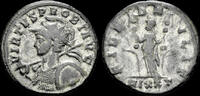 Roman antoninianus Probus AE silvered antoninianus Fides standing left -