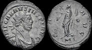 Roman antoninianus Carausius antoninianus Pax standing left. -