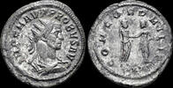 Roman AE silvered antoninianus Probus AE silvered antoninianus Probus and Concordia clasping their hands -