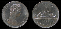 Canada 1 dollar Canada 1 dollar 1968- voyageur -