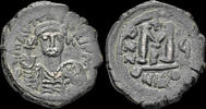 Byzantine follis Maurice Tiberius AE follis Large M -