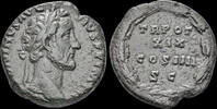 Roman AE As Antoninus Pius AS As legend in four lines in wreath -