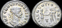 Roman antoninianus Probus silvered antoninianus emperor standing right -