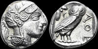 Attica tetradrachm Attica, Athens AR tetradrachm owl standing right -