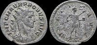 Roman silvered antoninianus Probus silvered antoninianusProbus standing right with spear and globe -