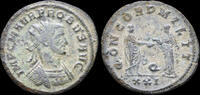 Roman silvered antoninianus Probus silvered antoninianus emperor clasping hand of Concordia -