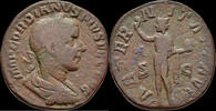 Roman AE sestertius Gordian III AE sestertius Aeternitas standing to left -