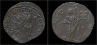 Roman antoninianus Victorinus billon antoninianus Salus standing right -