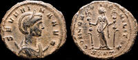 Roman antoninianus Severina AE antoninianus Concordia standing facing -