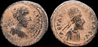 Mesopotamia AE20 Mesopotamia Edessa Gordian III AE20 bust Abgar X -