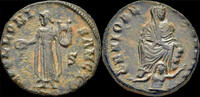 Roman AE follis Anonymous Pagan civic coinage under Maximinus II Daza AE follis -