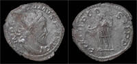 Roman Postumus AR antoninianus emperor standing left -