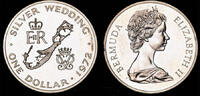 Bermuda 1 dollar Bermuda 1 dollar 1972- Silver wedding 1972 -