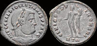 Roman follis Diocletian AE follis Genius standing front -