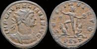 Roman antoninianus Aurelian AE antoninianus Sol and 2 captives -